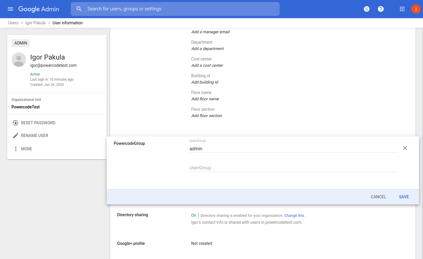 Google SAML – Powercode Knowledgebase